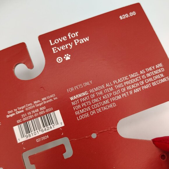 Pet Puffer Vest Size Small Cuddle Collab Red Cat Shih Tzu Bichon Frise Kitty - Picture 8 of 12